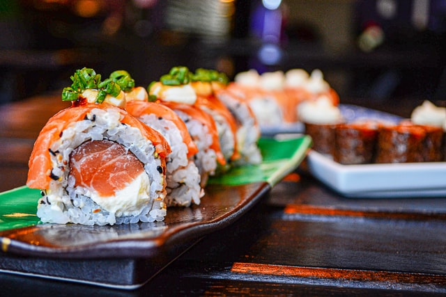 Build Your Own Sushi Pizza at Roll Bar